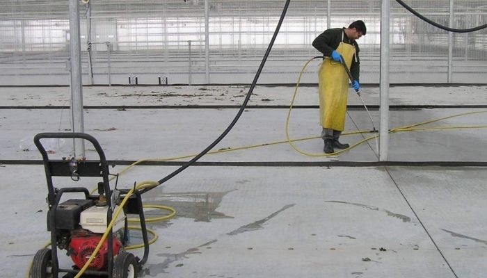 Greenhouse cleaning