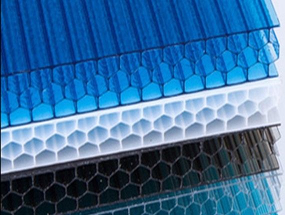 Honeycomb polycarbonate panels