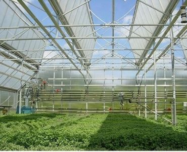 Retractrable polycarbonate greenhouse