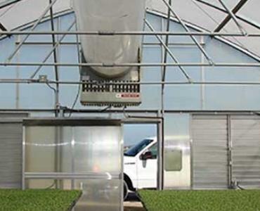 Vegetable greenhouse with heater