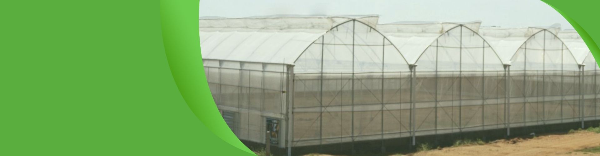 Plastic film greenhouse banner