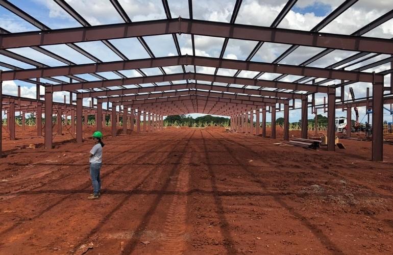 Industrial greenhouse construction