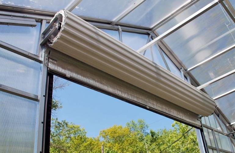 Big greenhouse door